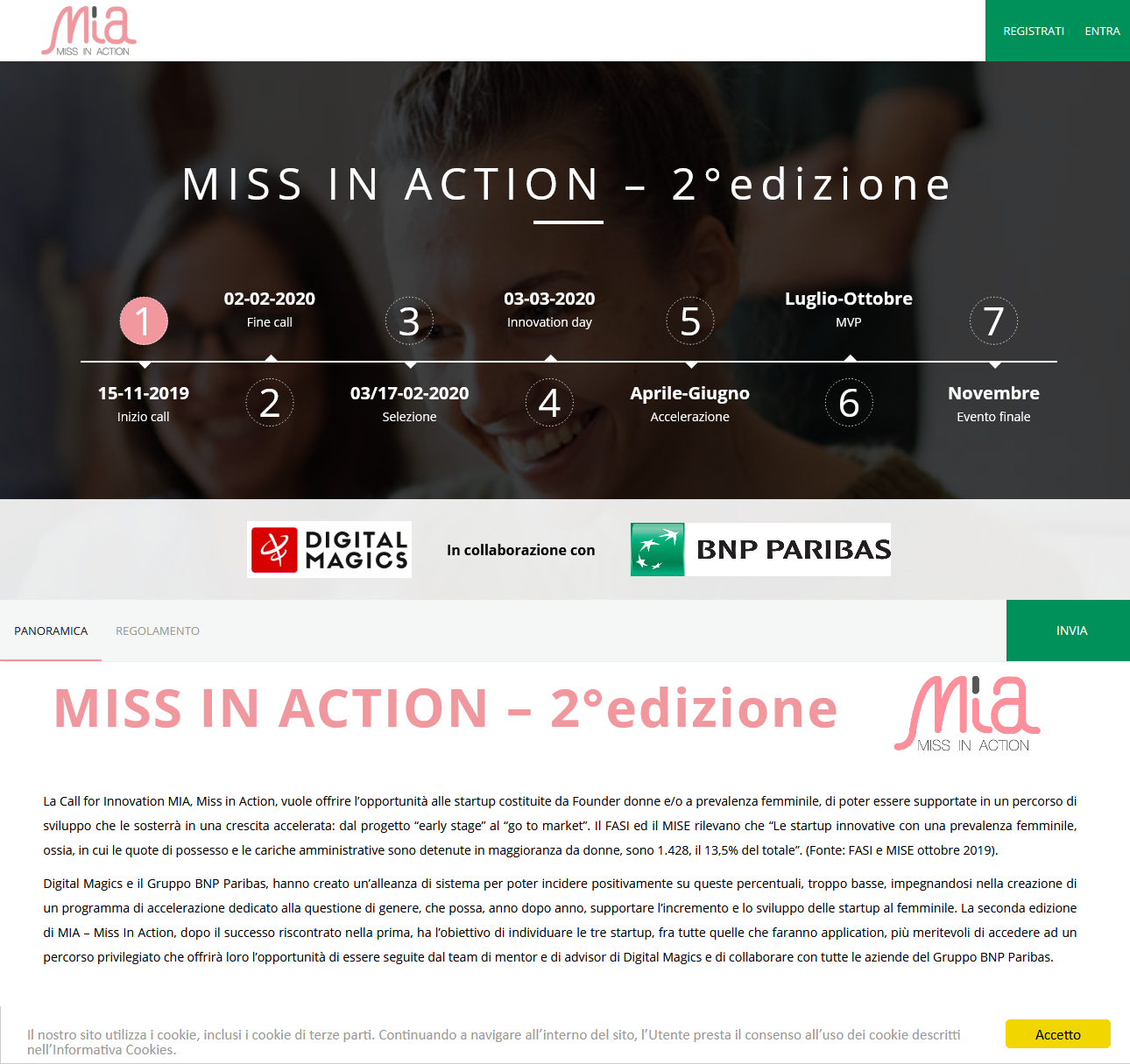 MISS IN ACTION – 2°edizione